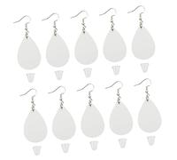 1 Set Sublimation Wood Beading Flat Rhinestone Tunic Petticoats Transparent Bracelets Tassel for Women Dangling Cord Sterling White Earrings Cable Bracelet Circle
