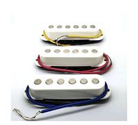 1 Sets 3 PCS Pickup De Una Sola Bobina Para Fd St Sq Piezas De Recogida De Guitarra Eléctrica Cubierta Blanca Pastillas guitarra