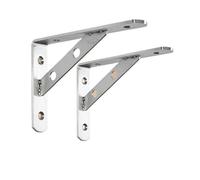 1 soporte angular universal de acero inoxidable for muebles, soporte fijo de ángulo recto for armarios, conector trapezoidal for tableros de capas(Ruby Red)