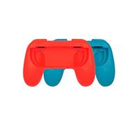 1 soporte azul y 1 rojo para Joy-Con izquierdo y derecho, funda con agarre para mando para Nintendo Switch Oled