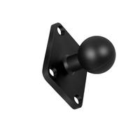 1" Soporte de Cabeza Esférica, Base de Montaje Cuadrada de Aluminio, RAM Adaptador de Montaje de Bola de 1 Pulgada, Base de Montaje de Bolas para Bicicleta/Moto, Adaptador de Bola de 1 Pulgada