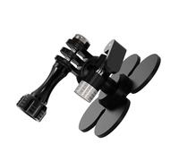 1. Soporte de cámara deportiva de 3 garras con base adhesiva flexible, cabezal de bola de 17 mm y capacidad de carga de 300 g para superficies curvas, base de cámara adhesiva portátil