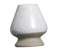 1 soporte de cerámica para batidor de matcha, batidor matcha hecho a mano, soporte para ceremonia de té (grieta)