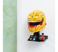 1 soporte de pared compatible con LEGO Lando Norris 43023, Lewis Hamilton 43022, Charles Leclerc 43014, Oscar Piastri 43017, fabricado en Reino Unido, cascos no incluidos (paquete individual)