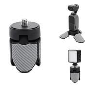 1 soporte de trípode pequeño, soporte de escritorio para uso profesional | Soporte estabilizador plegable de tamaño de bolsillo con tornillo de 0.25 pulgadas, diseñado para vloggers de estilo de vida