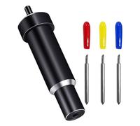 1 soporte para cuchillos de grabado, 3 cuchillas, herramienta de grabado de precisión, grabado profundo, cortador de cuero, cortador de grabado, compatible con cuchillas de repuesto