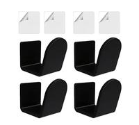1 soporte para guantes sin polvo, 8 x 7 x 10 cm, 4 piezas de acrílico para decoración del hogar, organizador deportivo, soporte de pared para el hogar, apartamento, dormitorio, oficina, escuela, aula
