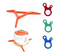 1 soporte para tanque de gas, tanque de gas plegable con 3 hebillas de cordón para acampar al aire libre, senderismo, camping, picnic, cocina, accesorios de herramientas