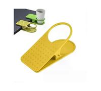 1 soporte portátil creativo para vasos de bebidas, con clip para mesa, hogar, oficina, escritorio, taza