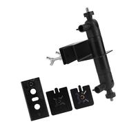 1 soporte solar para canalón de cámara con brazos ajustables, resistente a la corrosión, soporte de seguridad para exteriores