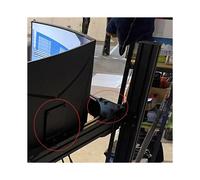 1 Soporte Tipo L de Acero Al Carbono para Placa Angular de Fijación de Pantalla Triple de Simulador de Carreras