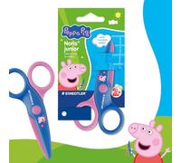1. STAEDTLER Noris Junior Tijeras Infantiles Peppa Pig - Tijeras de Seguridad con Puntas Redondeadas para los Primeros Trabajos manuales - Tijeras compactas para Manos pequeñas