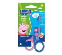 1. STAEDTLER Noris Junior Tijeras Infantiles Peppa Pig - Tijeras de Seguridad con Puntas Redondeadas para los Primeros Trabajos manuales - Tijeras compactas para Manos pequeñas