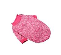 1 suéter de invierno para mascotas, ropa para perro, suéter suave para gatos, sudadera para perros pequeños, cachorros, gatos, mascotas, perchas pequeñas (rosa intenso, XXL)