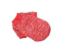1 suéter de invierno para perro, ropa para mascotas, suéter suave para perros pequeños, cachorros, mascotas, colgador de ropa (rojo, XS)
