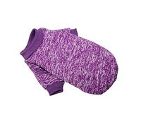 1 suéter de invierno para perro, ropa para mascotas, suéter suave para perros pequeños, cachorros, mascotas, colgador de ropa (morado, S)