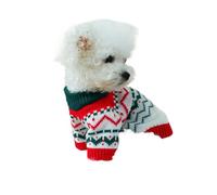 1 suéter de punto elástico para perros y gatos, diseño de fuegos artificiales para otoño e invierno, ajuste cálido para perros pequeños y medianos (XS)