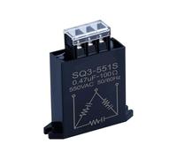 1 supresor de arco electrónico trifásico/monofásico: eliminación de chispas, supresión de sobretensiones, absorbedor RC (0,47 μF + 100 Ω)(SQ3-551S)