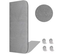 1 tabique de baño, tabique de urinario, pared de urinario, tabique de inodoro, extensión de partición de urinario montado en la pared, con conector de esquina de acero inoxidable, para escuelas