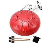 1 tambor de lluvia de acero al carbono de alta resistencia para yoga, meditación, instrumento musical, mini