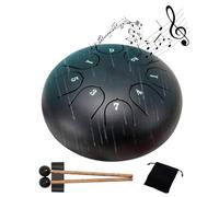 1 tambor de lluvia de acero al carbono de alta resistencia para yoga, meditación, mini tambor musical E3C2 Rain