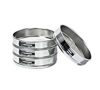 1 tamiz de prueba de acero inoxidable 304, 20 cm de diámetro, marco cromado doble for muestreo e inspección de laboratorio(100 mesh)