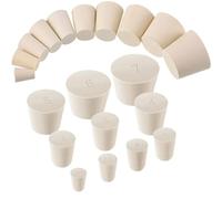 1 tapón de goma sólida blanco 000#-13# Tapón de sellado a presión, tapón de goma de laboratorio, botella de tanque, tapón cónico, varios tamaños, kit de fabricación de vino (8 1 unidad)