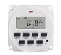 1 temporizador digital TM618sH de 5 V, 12 V, 24 V, 110 V, 220 V, con intervalo de 1 segundo, relé de tiempo programable semanal de 7 días con cuenta regresiva(24V)