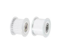 1 tensor de polea tensora HTD 3M de 25 dientes, 26 dientes, orificio de 3 a 15 mm, ancho de correa de 6/10/15 mm, rueda guía de rodamiento 3M 25T 26T (orificio de 3 mm, sin dientes, 25 dientes, 7 mm