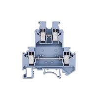 1 terminal doble UKK5 de materiales ignífugos, 32 A, 0,2~4 mm, 10~28 AWG