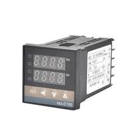 1 termostato 48 x 48 REX-C100 K J PT100 400 grados 220 V salida digital electrónica PID sensores programables controlador de temperatura (relé REX-C100 K)