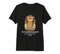 #1 The Egyptian Pharaoh King Tut Mask T-Shirt, Tutankhamun Camiseta Premium