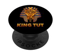 #1 The Egyptian Pharaoh King Tut Mask T-Shirt, Tutankhamun PopSockets PopGrip Adhesivo