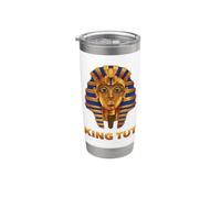 #1 The Egyptian Pharaoh King Tut Mask T-shirt, Tutankhamun Vaso térmico de acero inoxidable de doble pared