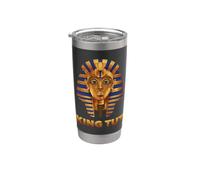 #1 The Egyptian Pharaoh King Tut Mask T-shirt, Tutankhamun Vaso térmico de acero inoxidable de doble pared