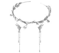 1 tiara de boda con 1 par de pendientes de mariposa, diadema de cristal, diadema de hoja de diamantes de imitación, tiara de carnaval para mujer, accesorios de bisutería, diadema de novia