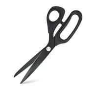 1 tijera profesional para tela, extremadamente afilada para tela, cuero, mezclilla, tijeras textiles, negras, tijeras de costura de acero inoxidable, resistentes al óxido, tijeras domésticas para usua