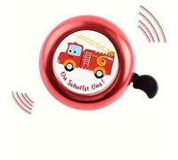 1 Timbre para Bicicleta - Plástico de Impacto, Diseño de Camión de Bomberos/Excavadora, Sonido Fuerte 120dB, Impermeable y Duradero, Fácil Instalación para Bicis de Carretera/Montaña