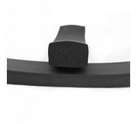 1 tira de sellado de esponja negra - Burletes de espuma de goma for sellado marino e industrial (1 m de largo, 2 x 4 mm - 10 x 50 mm)(10 * 25)