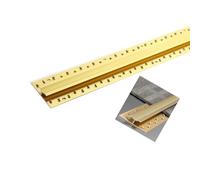 1 tira de transición de piso de aluminio-borde antideslizante for alfombra a azulejo | Cortable for el hogar, la oficina y el hotel.(Gold,L1.5m/4.9ft)