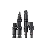 1 to 2/3/4/5/6T Solar MC Connectors For Photovoltaic Energy PV Panel Parallel Splitter Coupler Combiner IP67 1000V 1 Pair(2T-1pair)