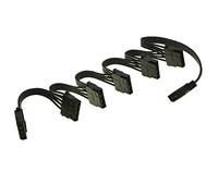 1 to 6 Ports 4Pin Molex Power Supply Extension Cable Splitter For Hard Drive HDD SSD Bay IDE Male to Female Port Multiplier