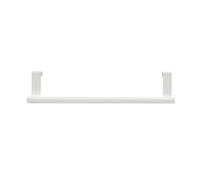 1 toallero de Acero Inoxidable, Soporte para Toallas de baño, Soporte para Puerta de Armario de Cocina, Estante Organizador para Colgar en la Pared, Barra para Toallas, Blanco, 36,5x6cm