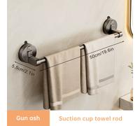 1 Toallero de pared cromado de estilo moderno con ventosas fuertes, espacial y base de ABS, no requiere alimentación, opción para baño, regalos de San Valentín y Pascua