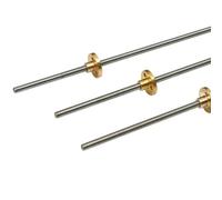 1 Tornillo De Avance T5, Rosca De 5 Mm De Avance 1/2/4 Mm 100/200/300/400/500/550/600/800/1000 Mm Varilla Trapezoidal Con Tuerca De Latón, Impresora 3D ( Color : Pitch 1mm Lead 2mm , Size : 100mm )