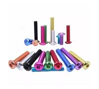 1 tornillo redondo Allen de aluminio M3 M3.5 M4 M5 M6 tornillos hexagonales de aluminio coloridos con cabeza de botón tornillos L = 6-15mm(Orange,M3x10mm)