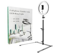 1. Trípode giratorio de acero al carbono para teléfono con altura ajustable para transmitir, hornear, escanear documentos, configuraciones nocturnas de películas