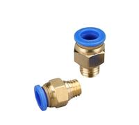 1 tubo de conector rápido neumático con rosca métrica a través de PC PC4 PC6 PC8 PC10 M5X0.75 M6X1 M8X1.25 M10X1.5 M10X1 M12X1.75 (PC4-M5X0.75)