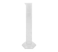 1 tubo de ensayo de plástico graduado transparente con fondo hexagonal, herramienta de laboratorio, 10/25/50/100/250/500/1000 ml (25 ml)