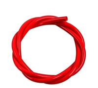 1 tubo de silicona resistente al agua - Tubo flexible de goma blanda (DI 5 mm, 4 mm, 3 mm) for arquitectura y fontanería(Red,5metersx3mmx5mm)